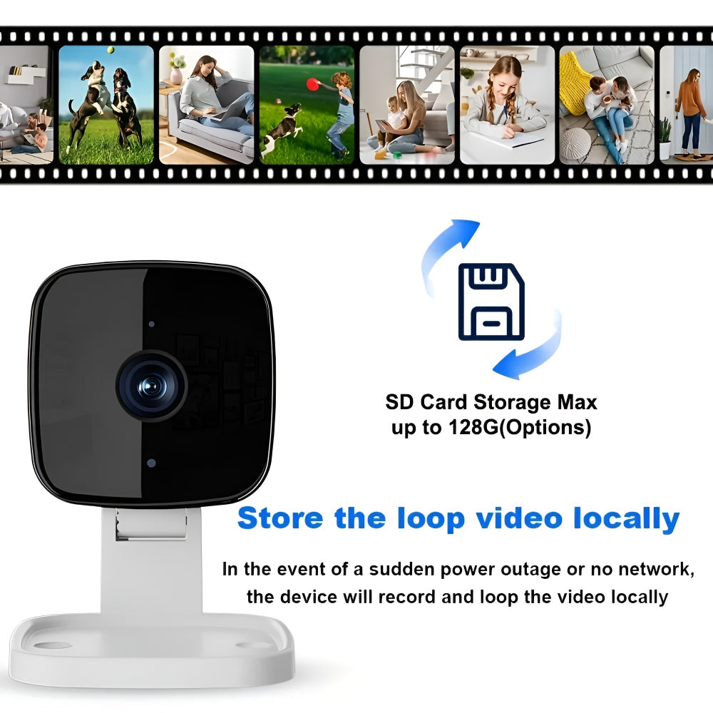 SecureVision | Smart WiFi Indoor Camera with HD Clarity & Talkback