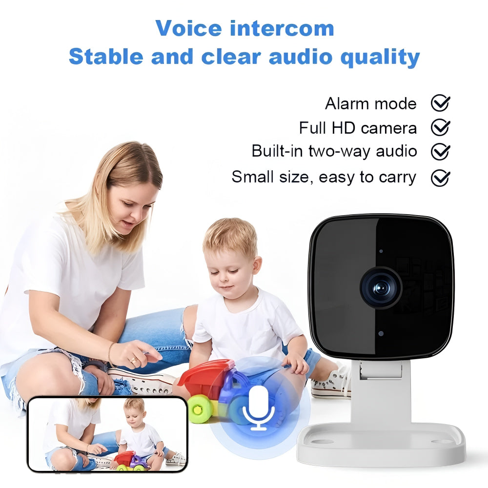SecureVision | Smart WiFi Indoor Camera with HD Clarity & Talkback