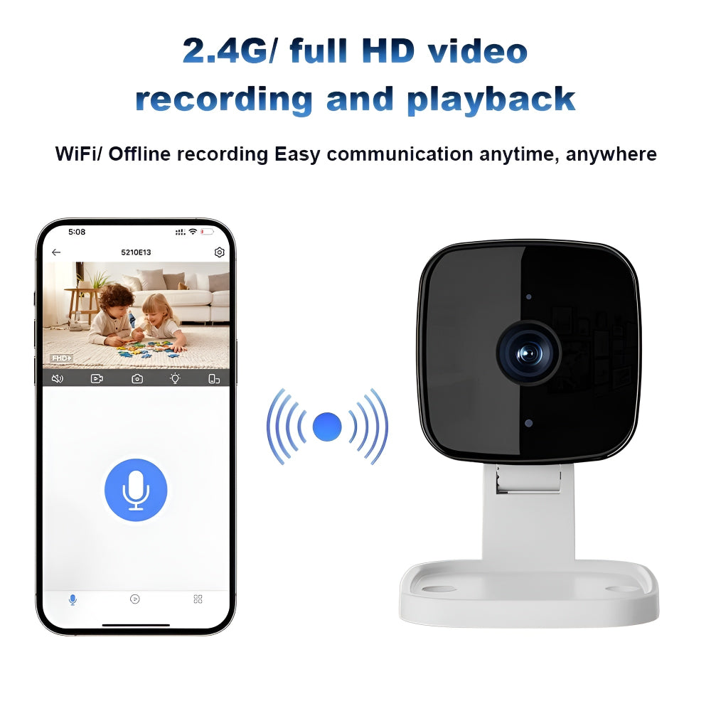 SecureVision | Smart WiFi Indoor Camera with HD Clarity & Talkback