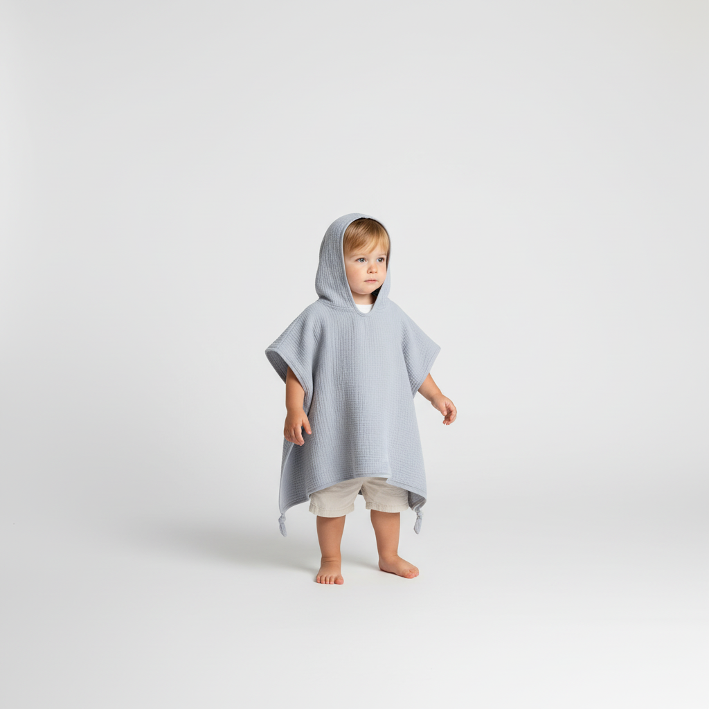 Children's Hooded Poncho Wrap