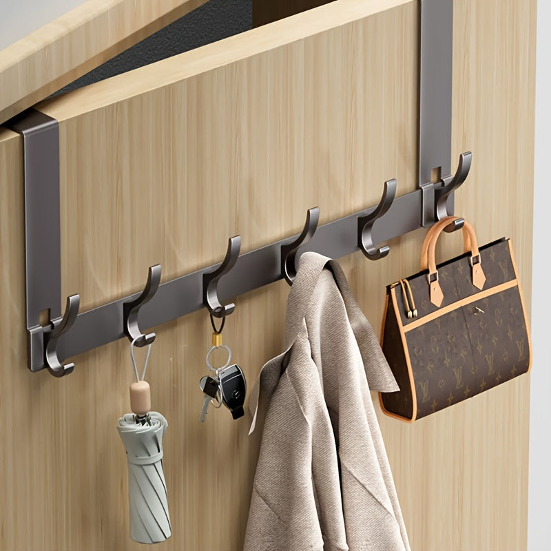 Over-Door Hook Organizer for Coats and Accessories