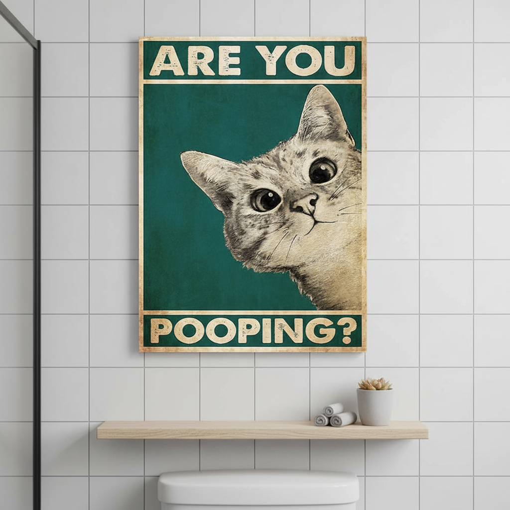 Funny Bathroom Artwork - Toilet Humor Print