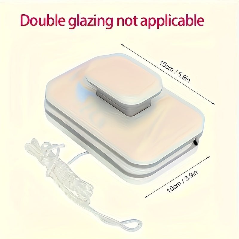 Dual-Sided Magnetic Glass Cleaner for Effortless Shine