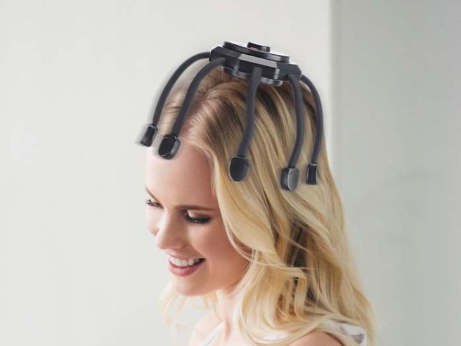 Rechargeable Scalp Relaxer with Custom Vibration Modes