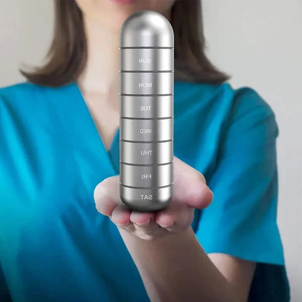 Travel-Friendly 7-Day Medication Organizer with Durable Design