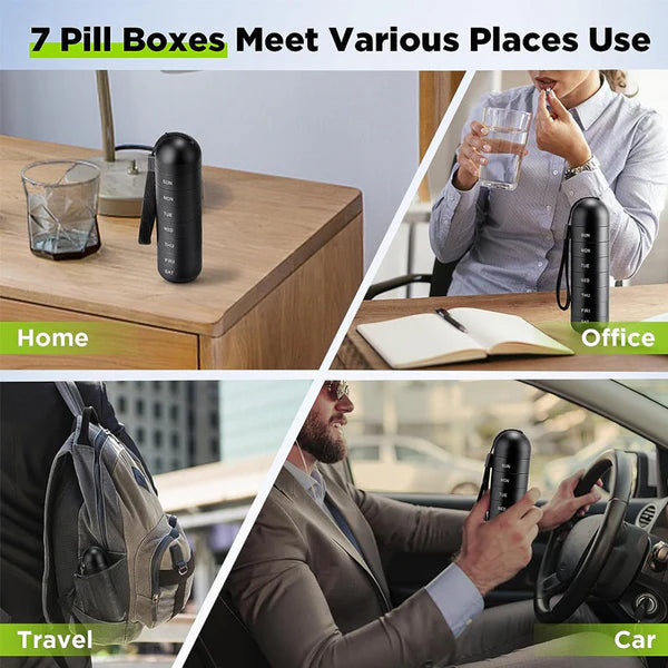 Travel-Friendly 7-Day Medication Organizer with Durable Design