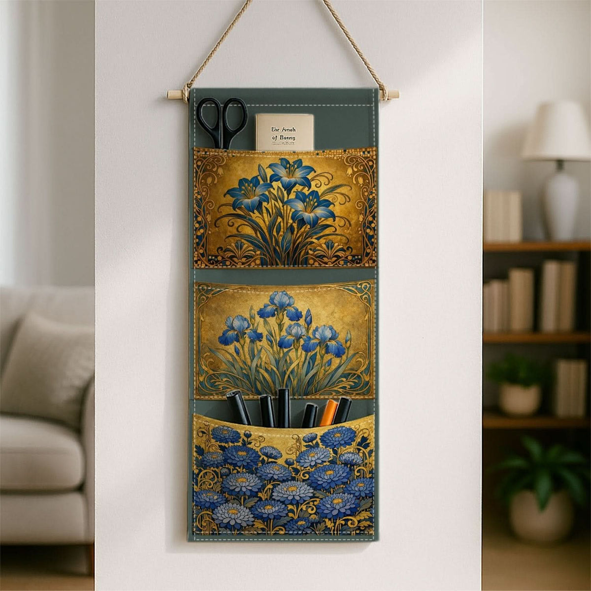 Chic Floral Wall Organizer for Effortless Storage