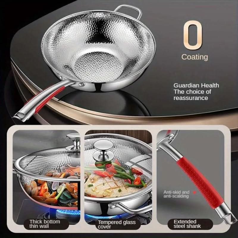 Elysium Chef – High-Quality Induction-Ready Stainless Steel Wok
