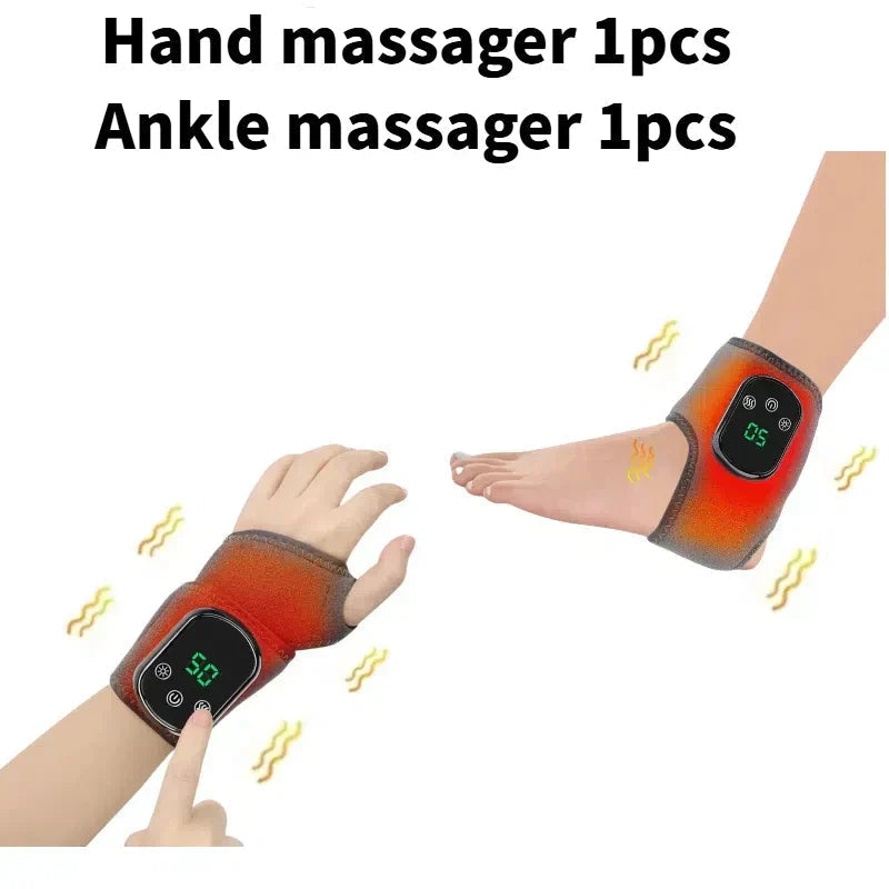 ThermoRelax Ankle Massager with Adjustable Heat & Vibration