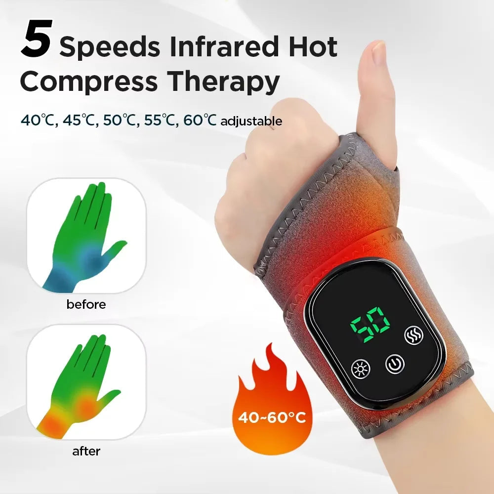 ThermoRelax Ankle Massager with Adjustable Heat & Vibration
