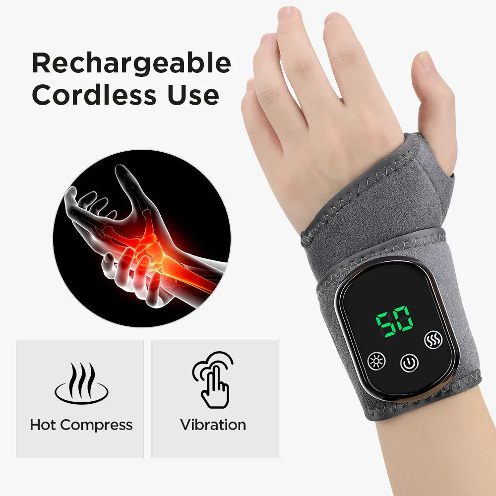 ThermoRelax Ankle Massager with Adjustable Heat & Vibration