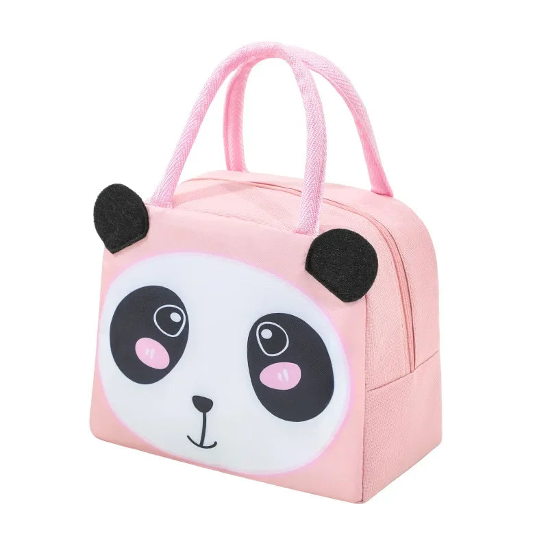 Cartoon Animal Lunch Tote with Insulation