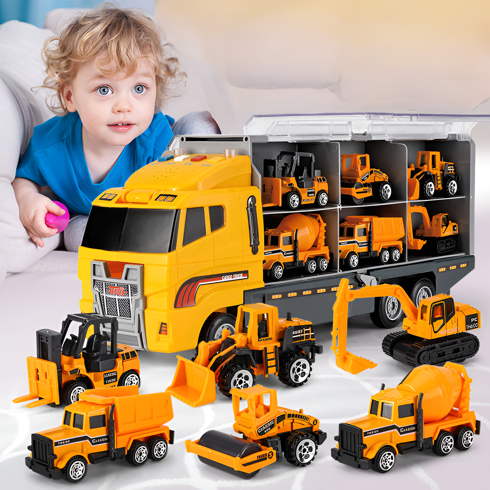 Dynamic Builder's Vehicle Collection | Mini Alloy Trucks & Sounds