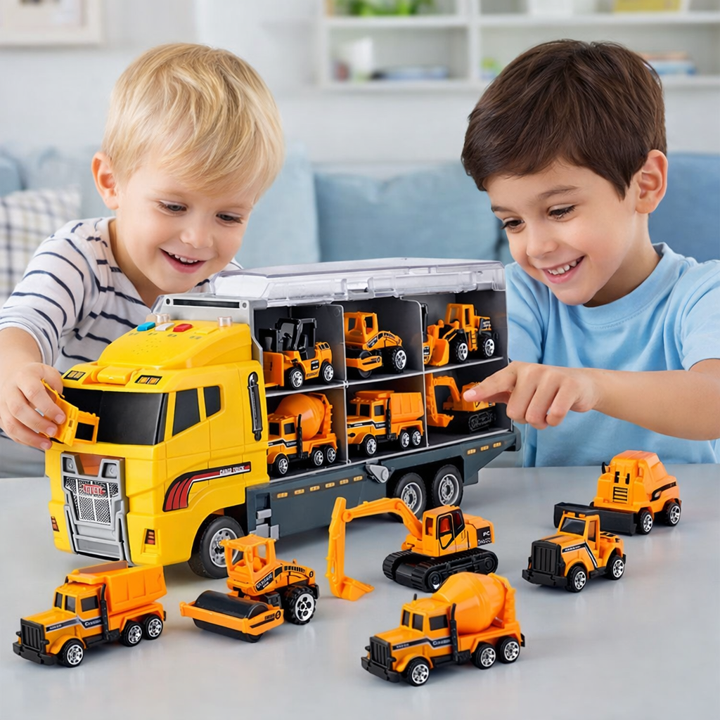 Dynamic Builder's Vehicle Collection | Mini Alloy Trucks & Sounds