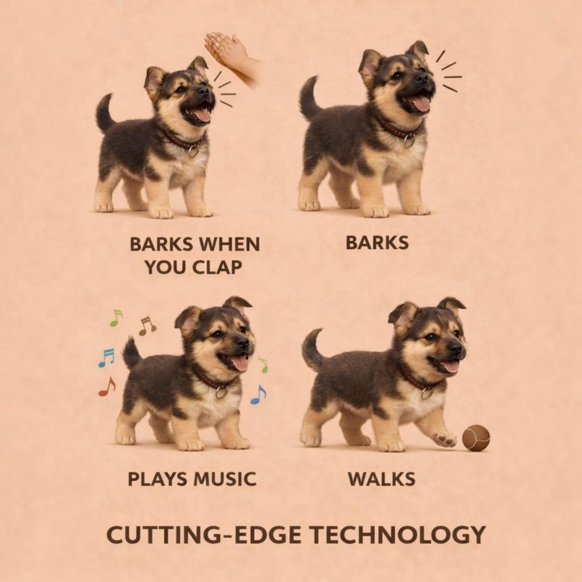 Engaging Robotic Puppy Toy with Realistic Movements for Fun