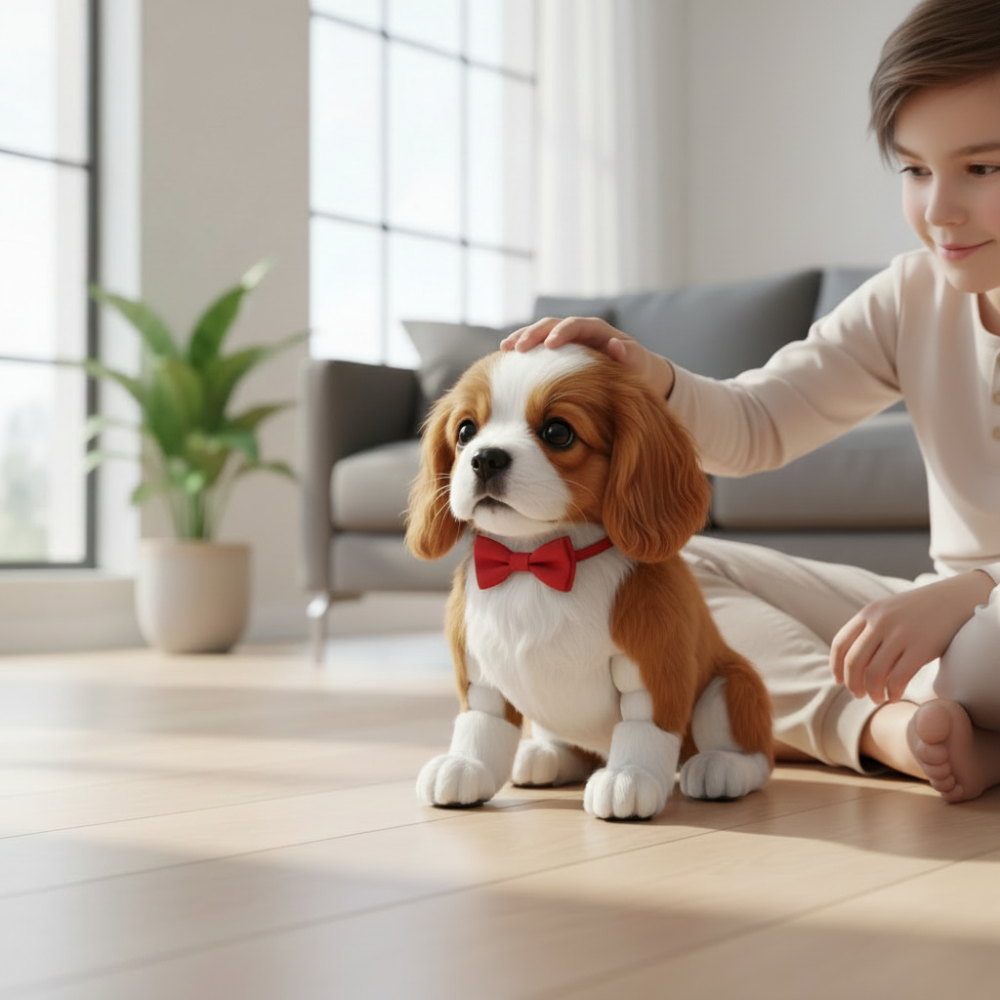 Cuddly Interactive Puppy Toy | Touch-Activated Playful Companion