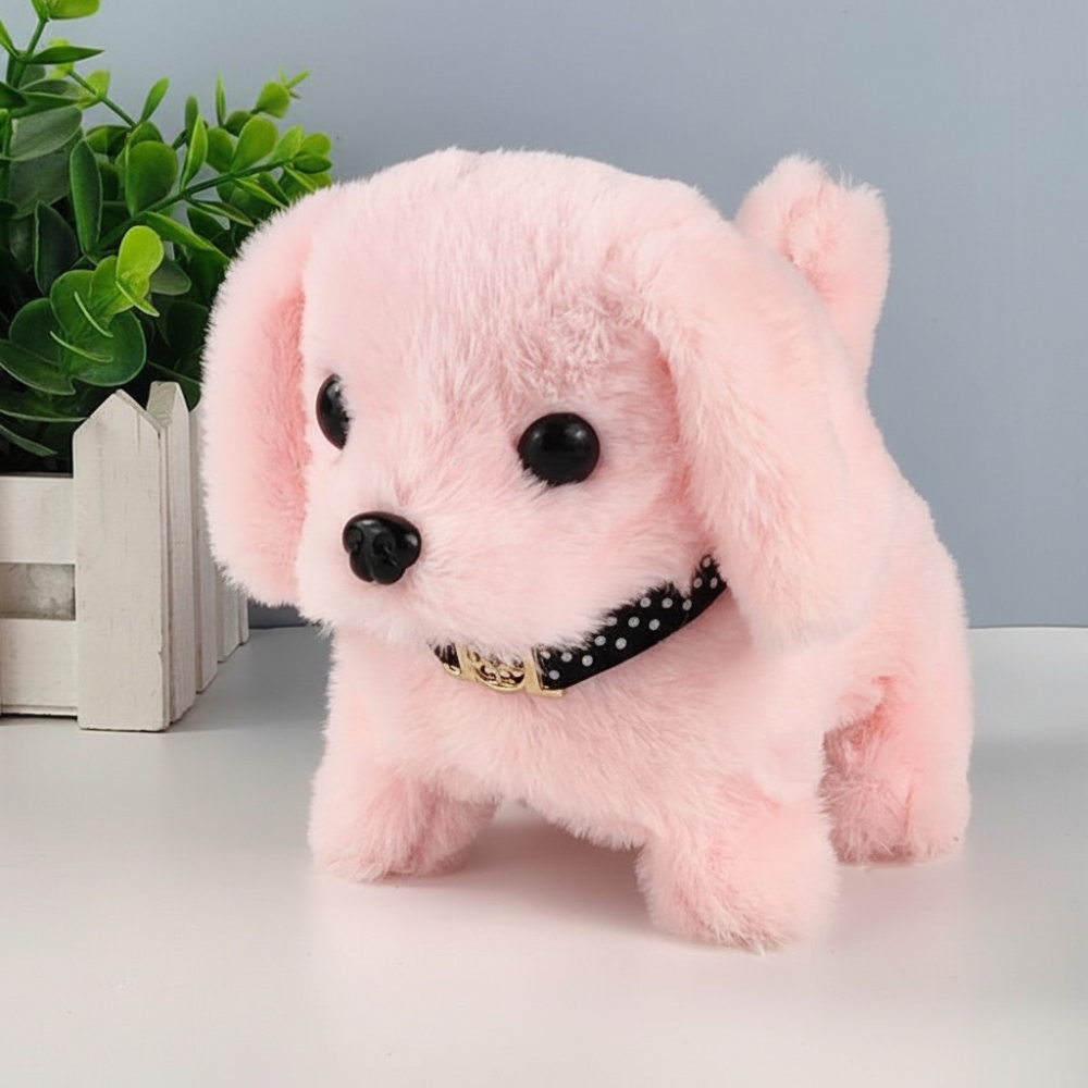 Cuddly Companion Dog Plush Toy with Motion & Sound Features