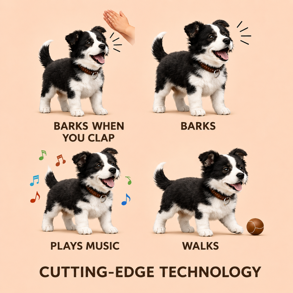 Lively Robotic Puppy Companion | Interactive Walking & Barking Toy