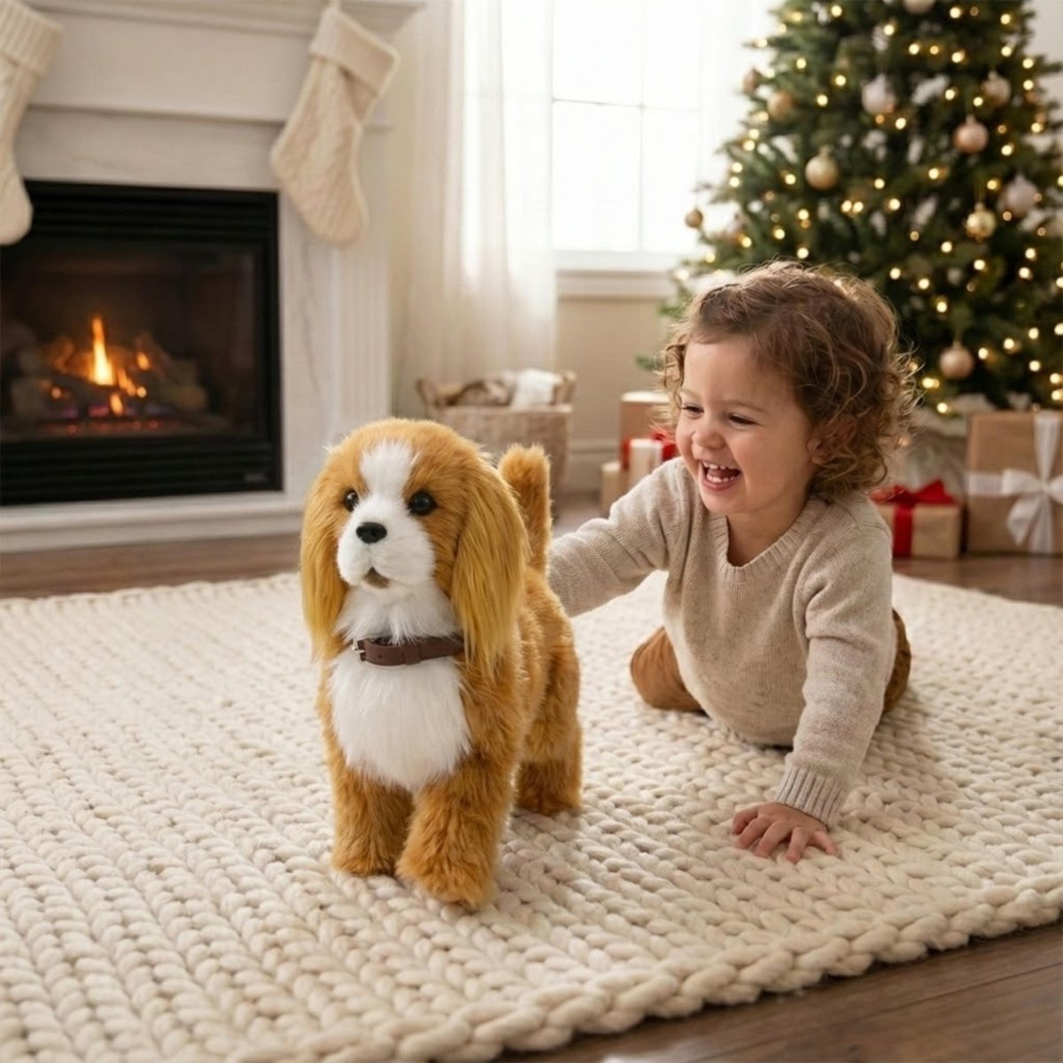 Engaging Robotic Puppy Toy with Realistic Movements for Kids