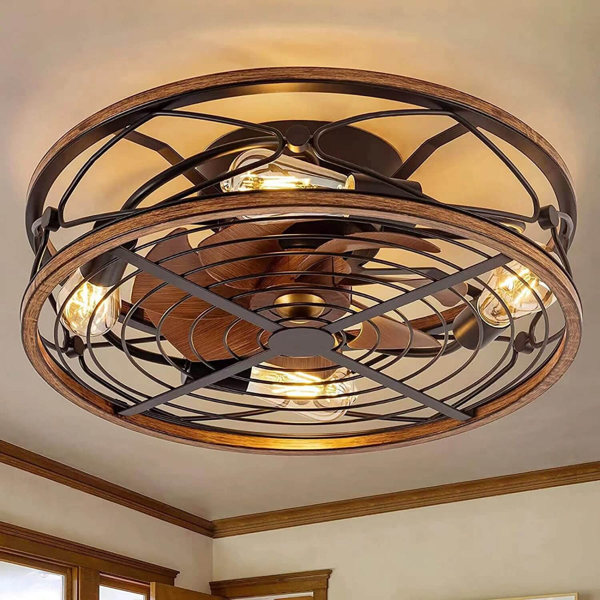 Urban Elegance | Contemporary 4-Bulb Flush Mount Ceiling Light