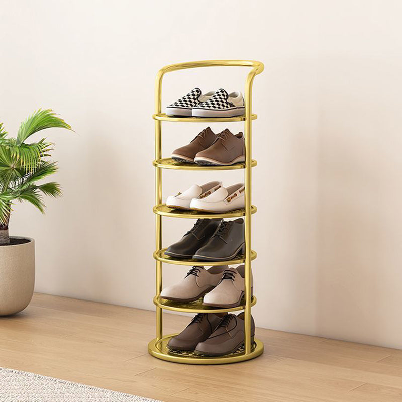 Chic Steel Shoe Stand for a Clutter-Free Entrance