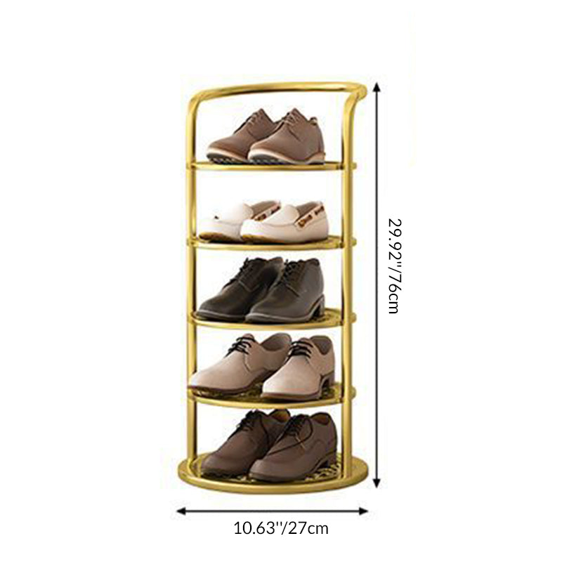Chic Steel Shoe Stand for a Clutter-Free Entrance