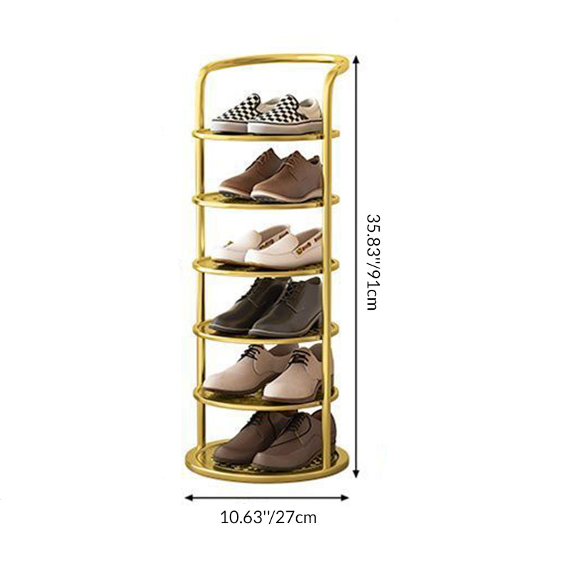 Chic Steel Shoe Stand for a Clutter-Free Entrance