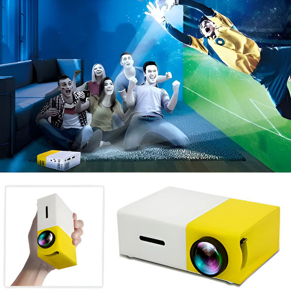 Portable HD Projector for Home Entertainment and Travel