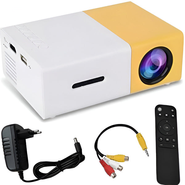 Portable HD Projector for Home Entertainment and Travel