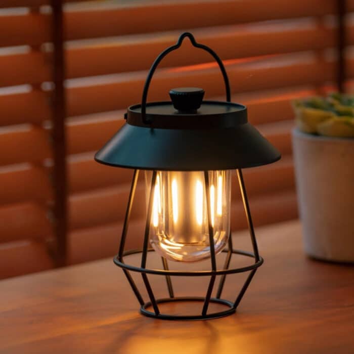 Portable USB-Operated Outdoor Lamp with Adjustable Lighting