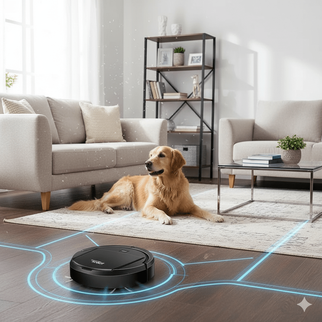 WhisperClean Robot Vacuum: Silent, Smart, and Effective