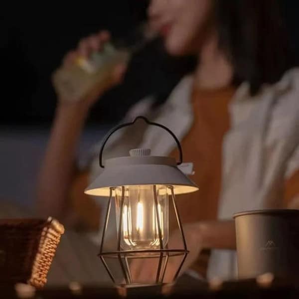 Portable USB-Operated Outdoor Lamp with Adjustable Lighting