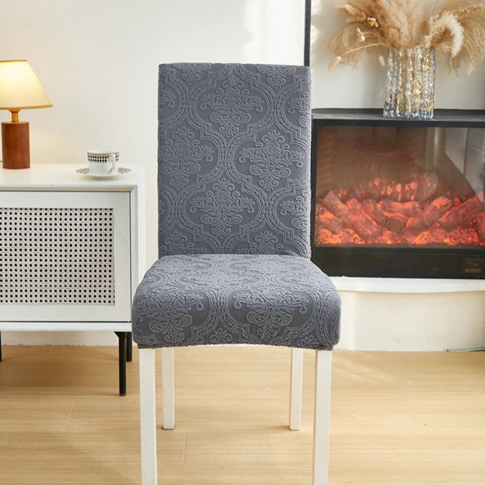 Stretchy Jacquard Dining Chair Protector Cover