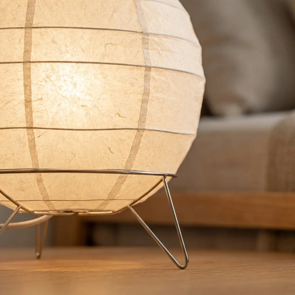 Elegant Japanese-Inspired USB Table Lamp with Warm Light
