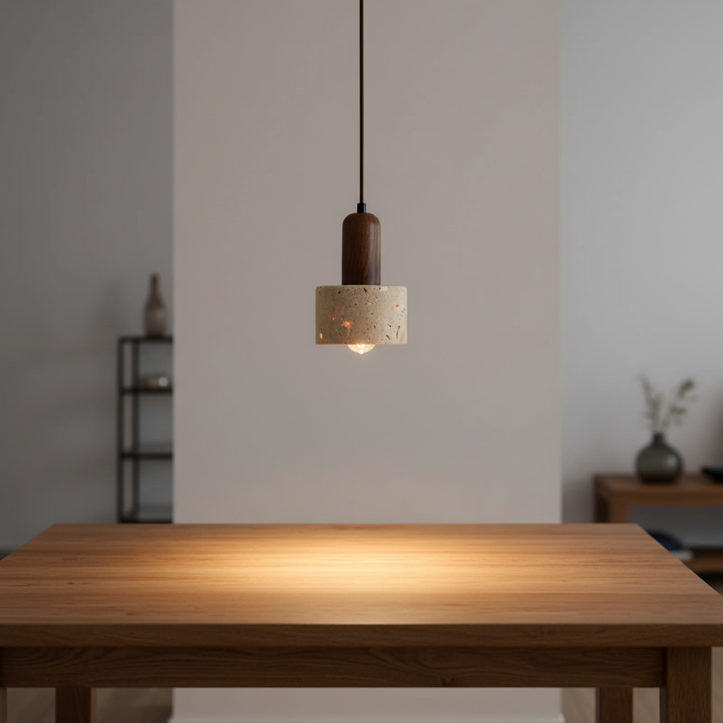 Pendant Light with Japanese Design - Calming Aesthetic