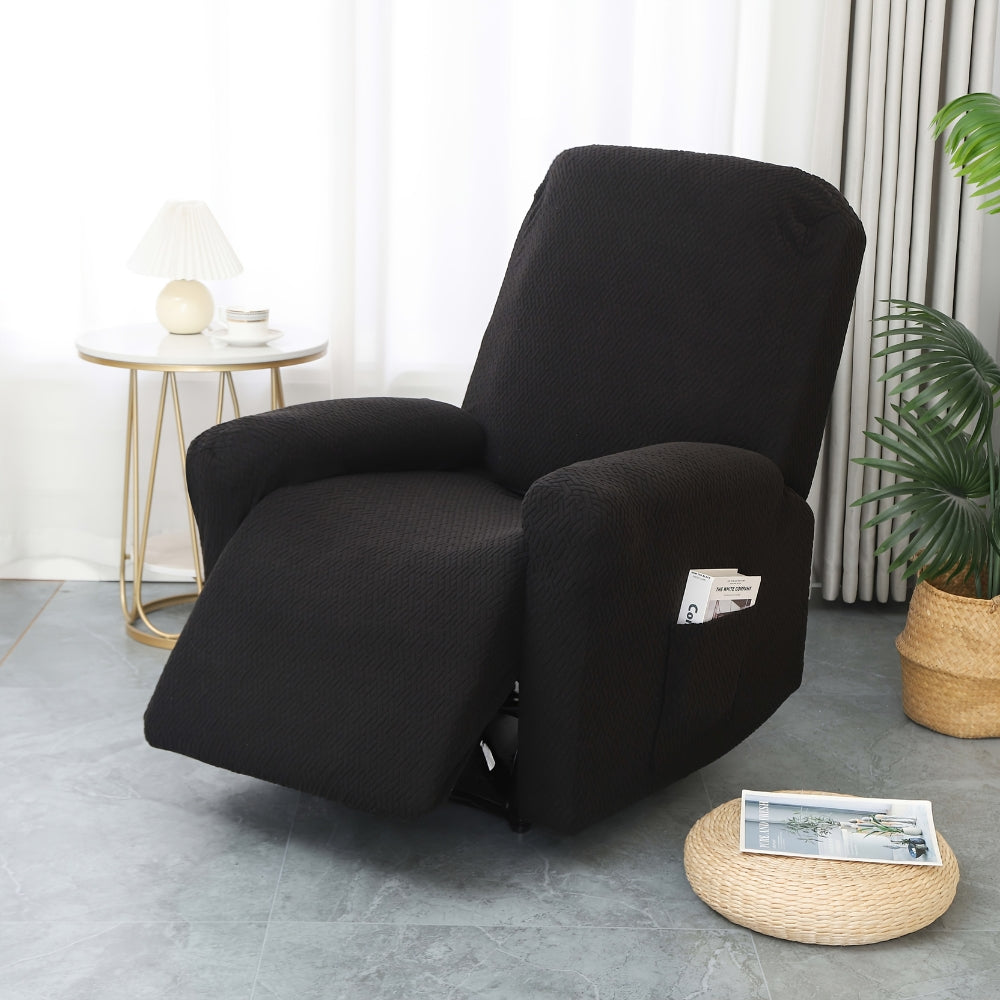 CozyGuard Recliner Cover with Convenient Storage Pocket