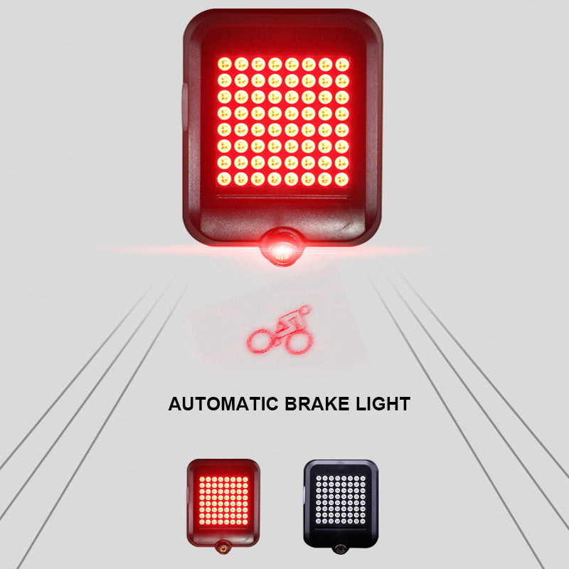 Smart Safety LED Bicycle Lights with Laser Signal