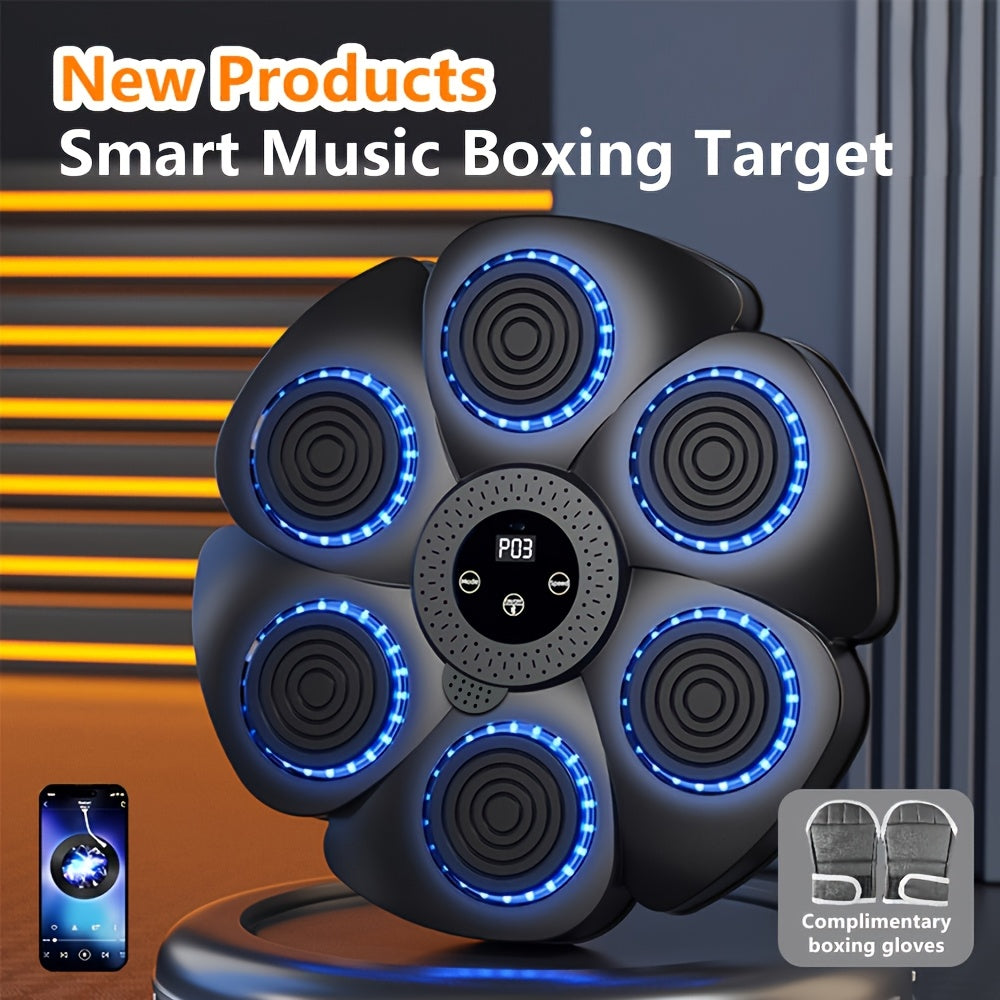 Smart Boxing Trainer with Music and USB-C Recharge