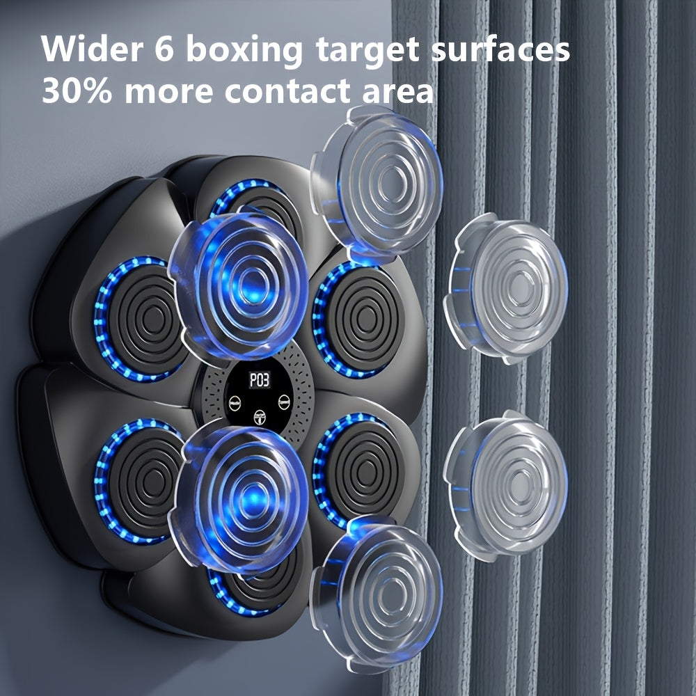 Smart Boxing Trainer with Music and USB-C Recharge