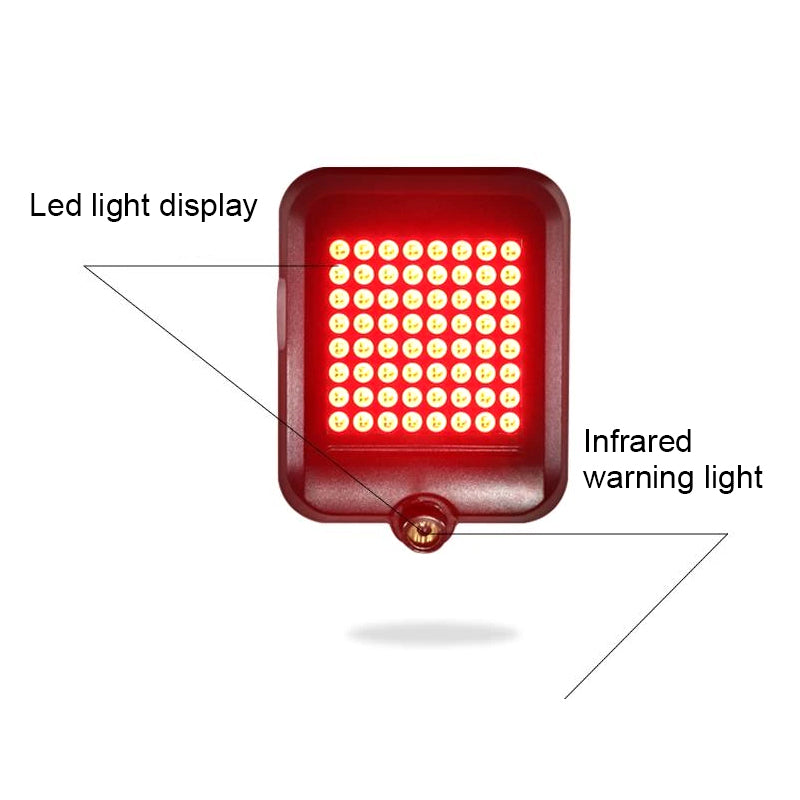 Smart Safety LED Bicycle Lights with Laser Signal