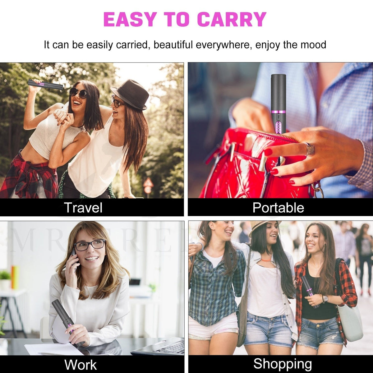 Compact USB Rechargeable Travel Hair Styler