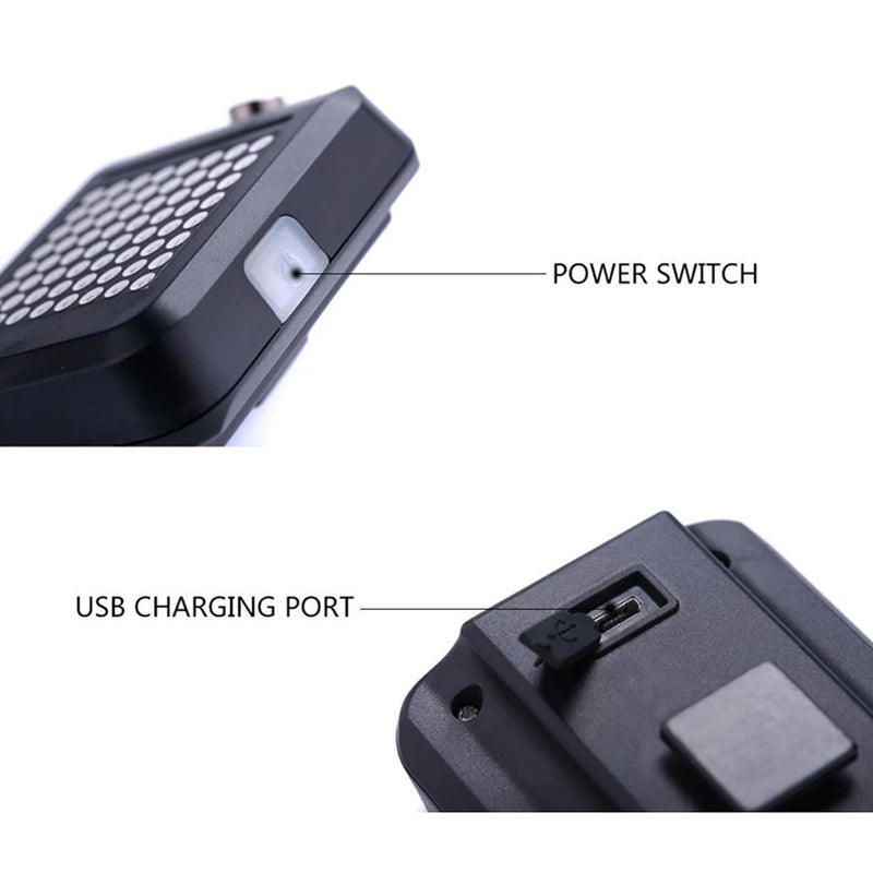 Smart Safety LED Bicycle Lights with Laser Signal