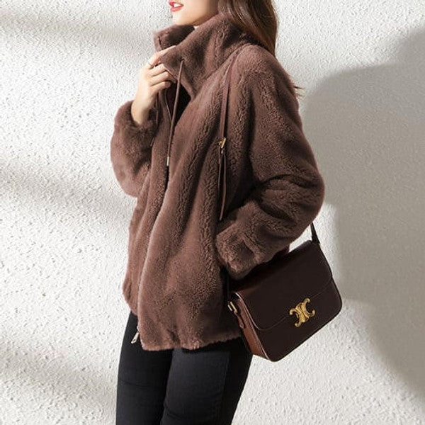 Chic Faux Fur Insulated Winter Coat