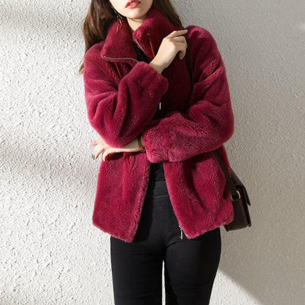 Chic Faux Fur Insulated Winter Coat