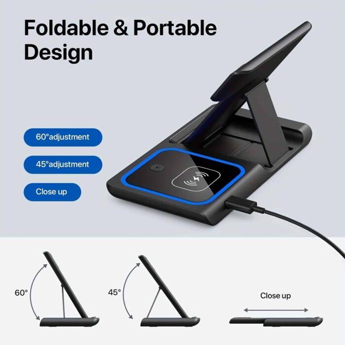 All-in-One Foldable Wireless Charger for Apple Devices