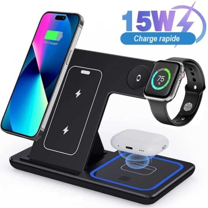 All-in-One Foldable Wireless Charger for Apple Devices