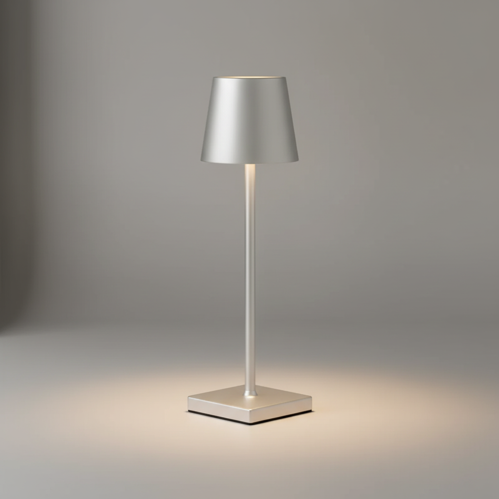 Aluminium Table Lamp with Wireless Design