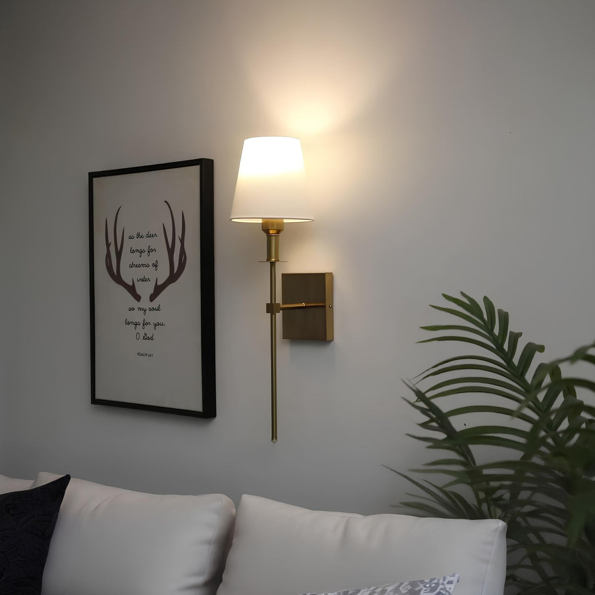 Battery-Operated LED Wall Lamp