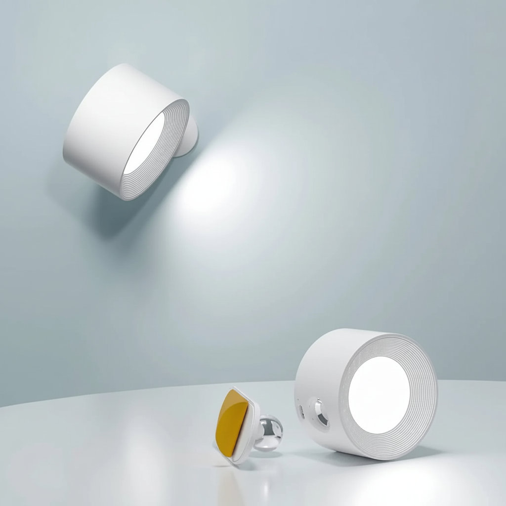 Magnetic Wall Lamp with Wireless Design - FlexiHalo