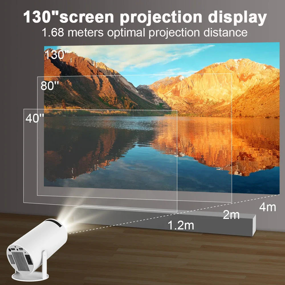 Cinematic 4K Projector with Long-Lasting LED Efficiency